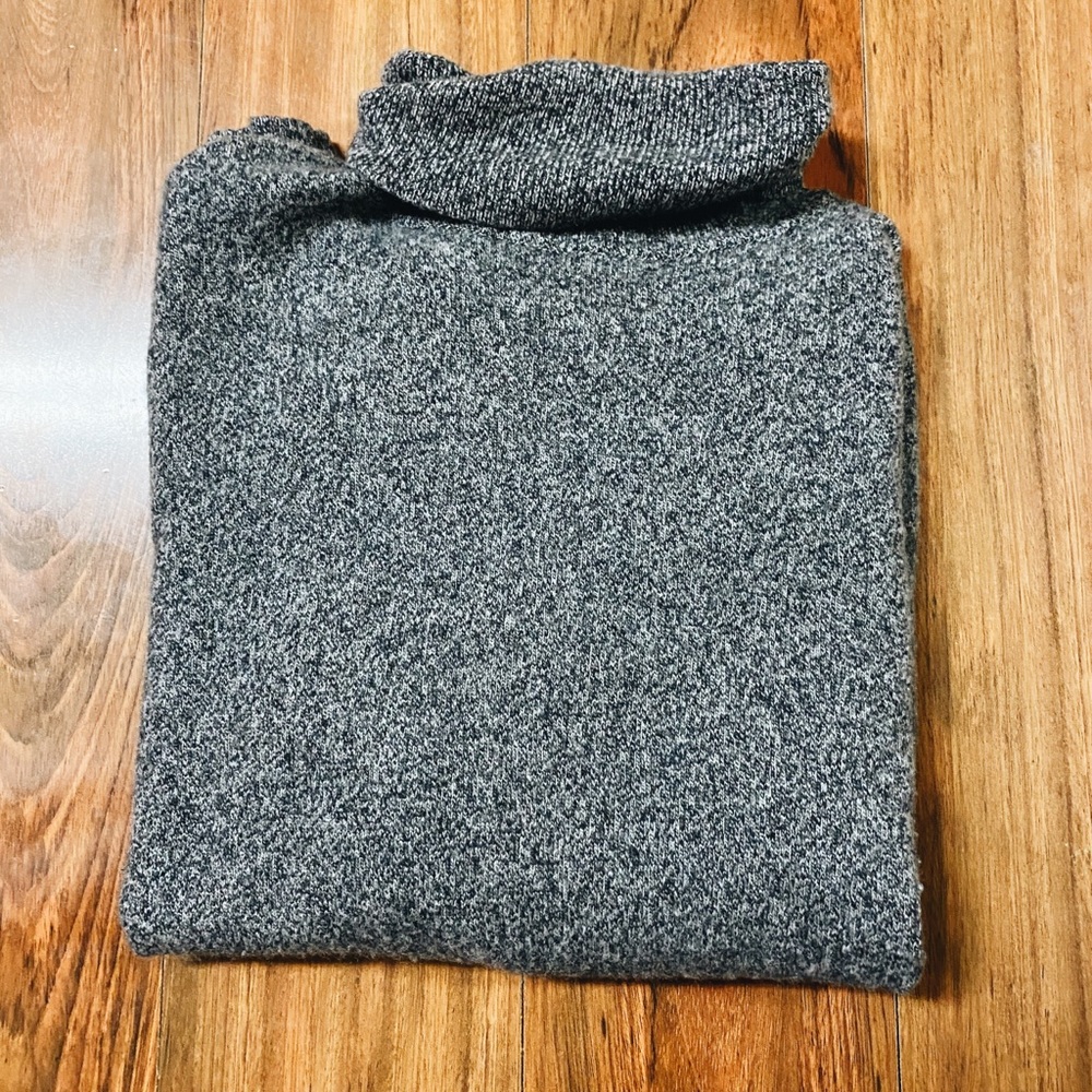 Gray Turtleneck Sweater